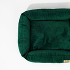 Лежанка для кошек и собак велюровая Pet Lab, 45×40×15 см, изумрудная - Фото 6