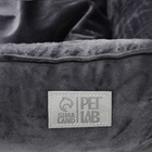 Лежанка для кошек и собак велюровая Pet Lab, 45 х 40 х 15 см, серая - Фото 3