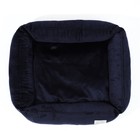 Лежанка велюровая Pet Lab, 45 х 40 х 15 см, синяя - фото 806472321