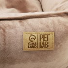 Лежанка велюровая Pet Lab, 45 х 40 х 15 см, бежевая - фото 806472336
