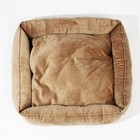 Лежанка для кошек и собак велюровая Pet Lab, 55×50×15 см, бежевая - фото 24344104