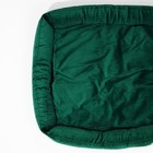 Лежанка для кошек и собак велюровая Pet Lab, 70 х 65 х 15 см, изумрудная - Фото 5