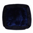 Лежанка для кошек и собак велюровая Pet Lab, 70 х 65 х 15 см, синяя - фото 23115391