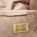 Лежанка для кошек и собак велюровая Pet Lab, 70 х 65 х 15 см, бежевая - Фото 3