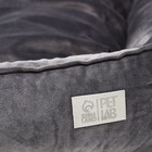 Лежанка для кошек и собак велюровая Pet Lab, 70×65×15 см, серая 9606193