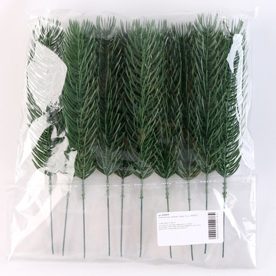 Ветка еловая зелёная, набор 10 шт.