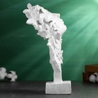 Фигура "Голова девушки в цветах" белая, 31х14х16см - фото 23185049