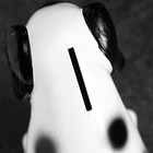 Копилка "Собачка сидит" черно-белая, 12х6,5см - фото 23185076