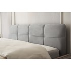 Кровать двуспальная «Птичье гнездо», с мягким изголовьем, 1900×2000 мм, премиум велюр, цвет лондонский туман - Фото 4