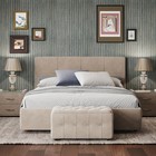 Кровать «Пантеон» без ПМ, 130×210 см, премиум велюр, цвет лунный луч - Фото 1