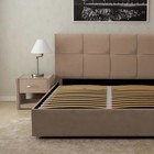 Кровать «Пантеон» без ПМ, 130×210 см, премиум велюр, цвет лунный луч - Фото 8