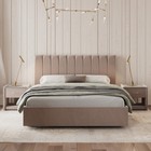 Кровать «Алькасар» без ПМ, 120×190 см, премиум велюр, цвет пыльная роза - Фото 1