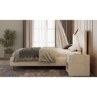 Кровать «Алькасар» без ПМ, 120×200 см, премиум велюр, цвет лепестки ландыша - Фото 3