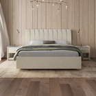 Кровать «Алькасар» без ПМ, 180×200 см, премиум велюр, цвет лепестки ландыша - Фото 3