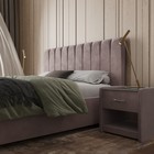 Кровать «Алькасар» с ПМ, 120×190 см, премиум велюр, цвет пыльная роза - Фото 5