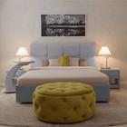 Кровать «Пантеон» без ПМ, 180×210 см, премиум велюр, цвет звёздная пыль - Фото 1