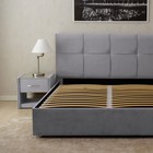 Кровать «Пантеон» без ПМ, 200×200 см, премиум велюр, цвет звёздная пыль - Фото 3