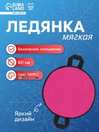 Ледянка Snow Cat, d=60 см, толщина 4 см, цвет МИКС - Фото 1