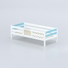 Кровать «Савушка-04», 1-ярусная, цвет голубой, 90х200 см - фото 296181034