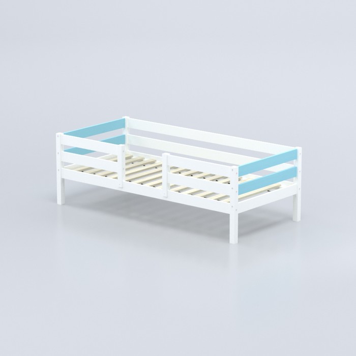 Кровать «Савушка-04», 1-ярусная, цвет голубой, 90х200 см