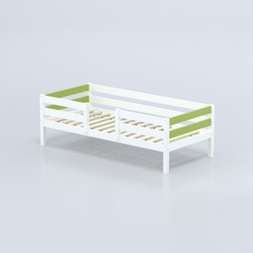 Кровать «Савушка-04», 1-ярусная, цвет зелёный, 90х200 см