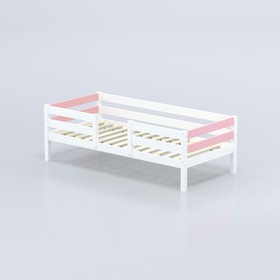 Кровать «Савушка-04», 1-ярусная, цвет розовый, 90х200 см