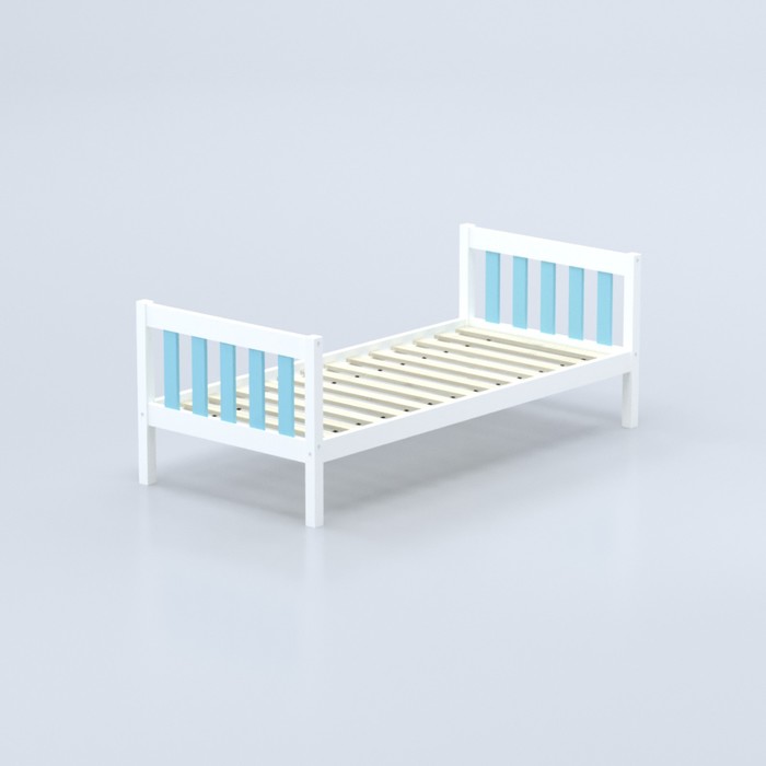 Кровать «Савушка-05», 1-ярусная, цвет голубой, 90х200 см - фото 1909364109