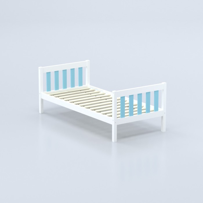 Кровать «Савушка-05», 1-ярусная, цвет голубой, 90х200 см - фото 1909364110