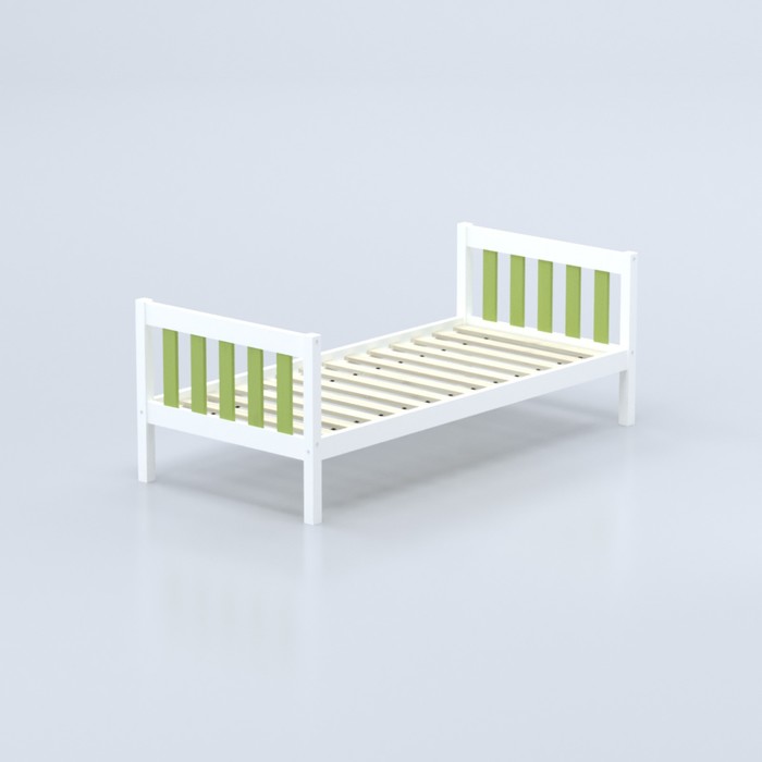 Кровать «Савушка-05», 1-ярусная, цвет зелёный, 90х200 см - фото 1928353001
