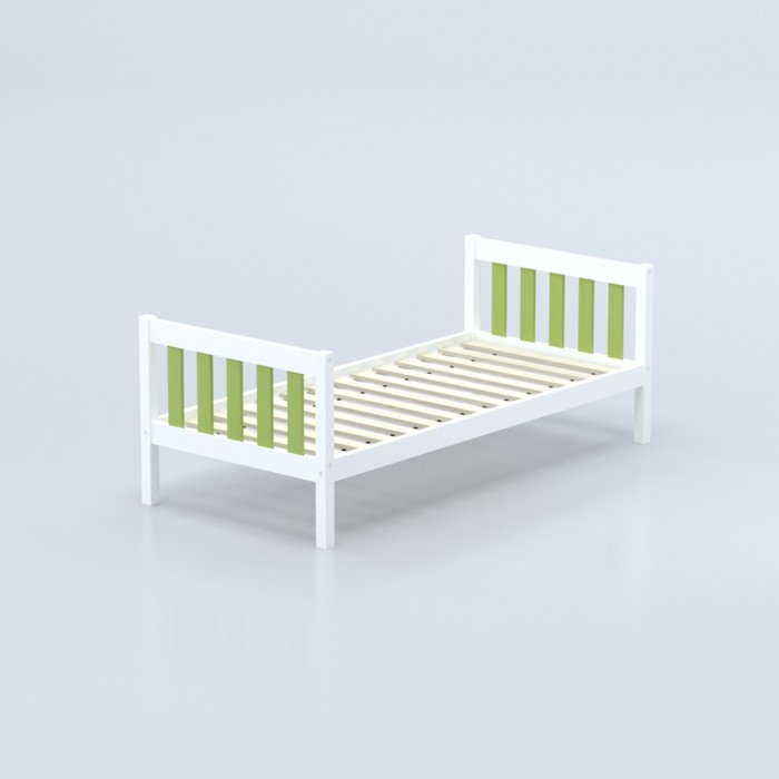 Кровать «Савушка-05», 1-ярусная, цвет зелёный, 90х200 см - фото 1928353003