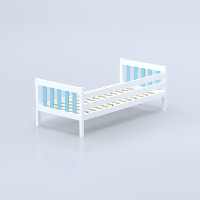 Кровать «Савушка-06», 1-ярусная, цвет голубой, 90х200 см - фото 1909364156