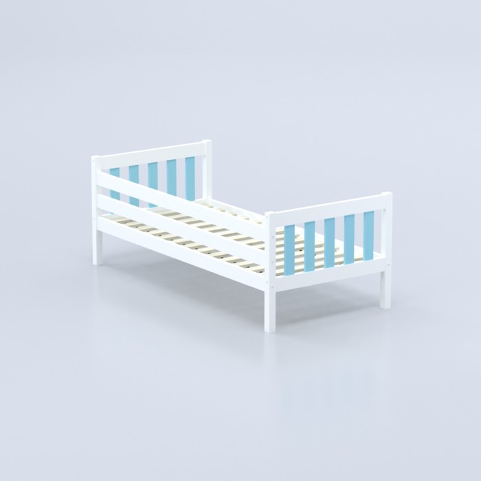 Кровать «Савушка-06», 1-ярусная, цвет голубой, 90х200 см - фото 1909364157