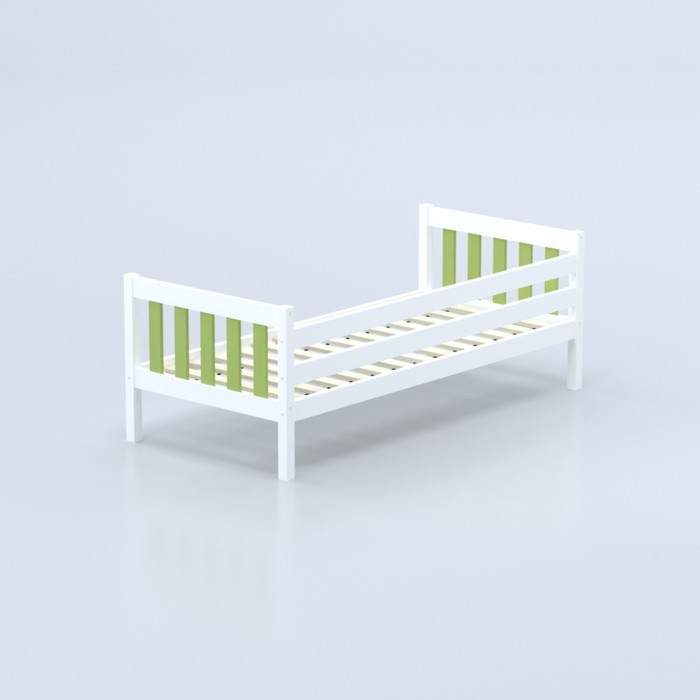 Кровать «Савушка-06», 1-ярусная, цвет зелёный, 90х200 см - фото 1909364168