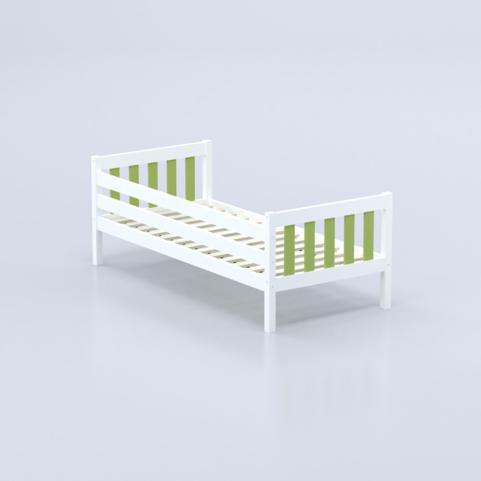 Кровать «Савушка-06», 1-ярусная, цвет зелёный, 90х200 см - фото 1928353049