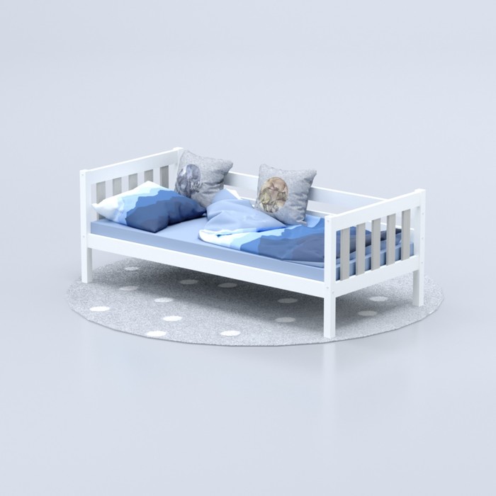 Кровать «Савушка-06», 1-ярусная, цвет серый, 90х200 см - фото 1909364177