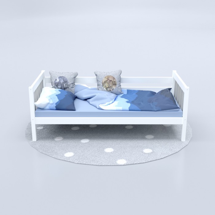 Кровать «Савушка-06», 1-ярусная, цвет серый, 90х200 см - фото 1909364178