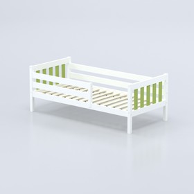 Кровать «Савушка-07», 1-ярусная, цвет зелёный, 90х200 см