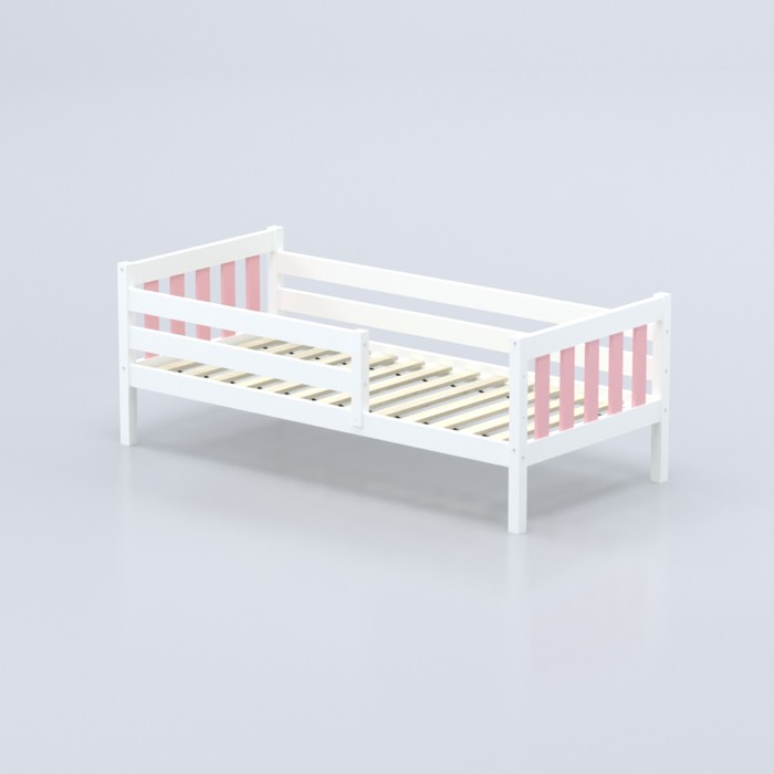 Кровать «Савушка-07», 1-ярусная, цвет розовый, 90х200 см