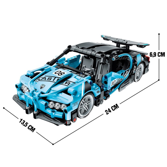 Конструктор гоночная машина GAO BO LE Mechanical Master, инерционный, 422 детали, 6+ - фото 1906453614