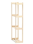 Стеллаж деревянный, 4 полки, 150×64×27.5 см, хвоя, второй сорт, напольный, «Добропаровъ» - Фото 3