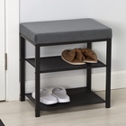 Банкетка «Торонто 13S», 47×30×49 см, каркаса графит, сиденье серое - Фото 4