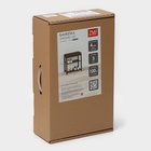 Банкетка «Торонто 13S», 47×30×49 см, каркаса графит, сиденье серое - Фото 5