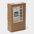 Банкетка «Торонто 13S», 47×30×49 см, каркаса графит, сиденье серое - Фото 10