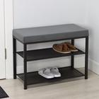 Банкетка «Торонто 23S», 67×30×49 см, каркас графит, сиденье серое - Фото 4