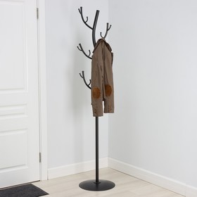 Вешалка - стойка «Дерево», 181×38 см, цвет графит