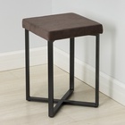 Табурет «Торонто», 33×33×48 см, цвет каркаса графит, цвет сиденья серый - фото 26907004