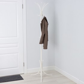 Вешалка - стойка «Корона», 63×182 см, цвет белый