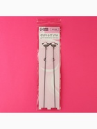 Лямки для бюстгальтера, силиконовые, фурнитура металл, 1 мм, 40 см, пара, чёрные (комплект 2 шт) - фото 42405036