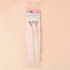 Лямки для бюстгальтера, декоративные с жемчугом, фурнитура металл, 5 мм, 45 см, пара, белые - Фото 6