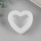 Молд силикон "Сердечко объёмное" мини 5,4х5,4х2,8 см - Фото 1